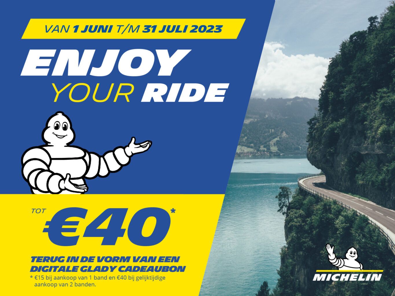 Michelin Enjoy your ride cashback op motorbanden actie